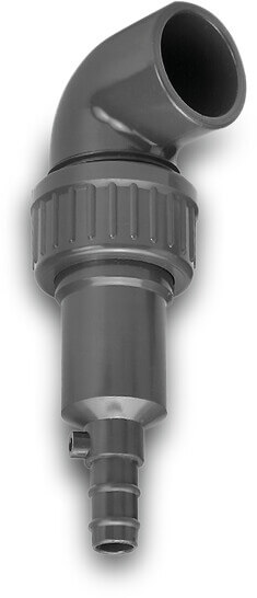 VDL Drain valve PVC-U 32 mm glue socket 6bar grey