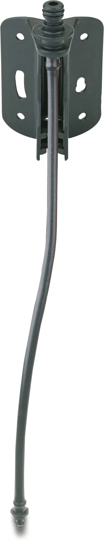 NaanDan Mounting device with PVC hose plastic 4/7 mm taper M x push-in 3.0bar 100cm 1m type Flipper