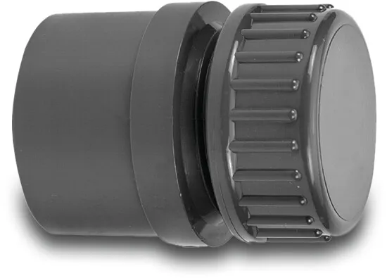 VDL End set PVC-U 20 mm x 1/2" glue socket 10bar grey