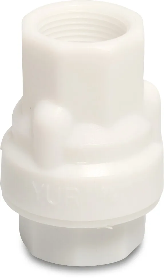 Non return valve PA 1/2" female thread 10bar white type 2700