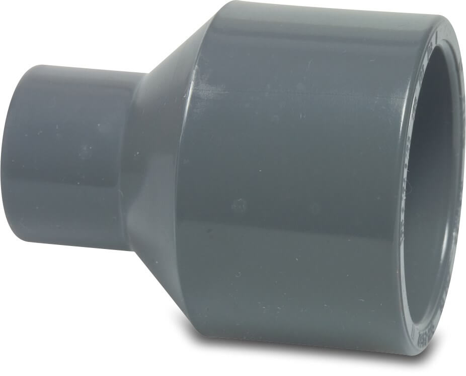 Profec Verloopsok PVC-U 32/25 mm x 20 mm lijmspie/lijmmof x lijmmof 16bar grijs