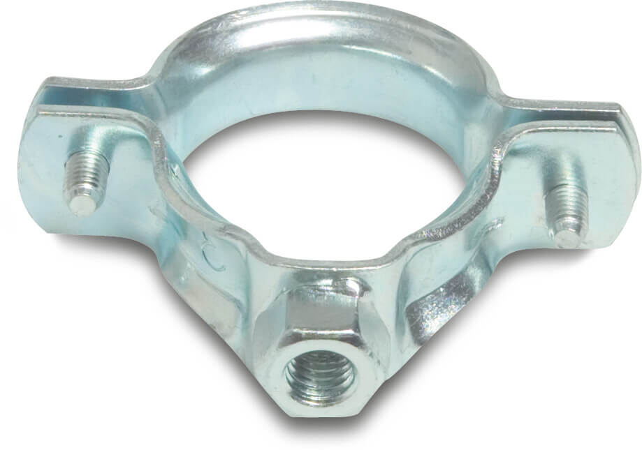Pipe bracket steel galvanised 32 mm x M8 female thread type OBO 2-piece