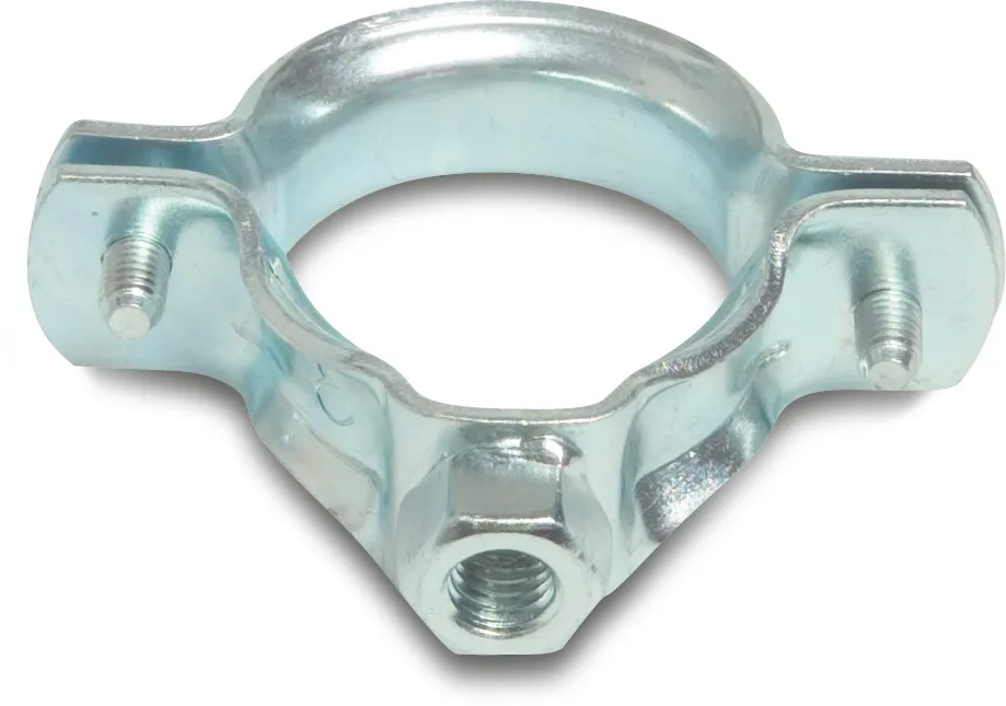 Pipe bracket steel galvanised 32 mm x M8 female thread type OBO 2-piece