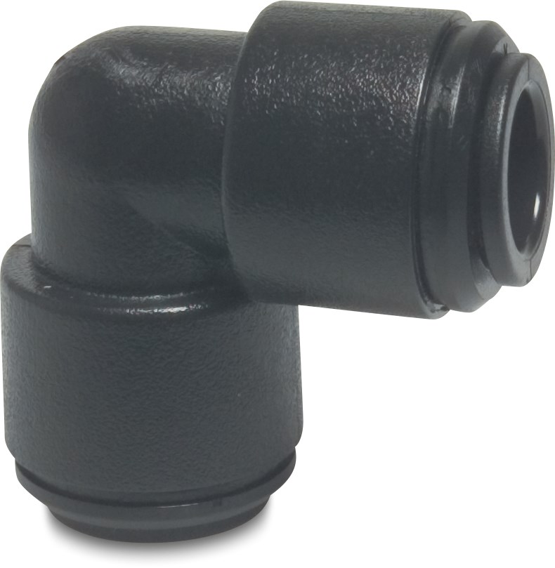 Speedfit Knie 90° POM 6 mm insteek 10bar zwart type Super