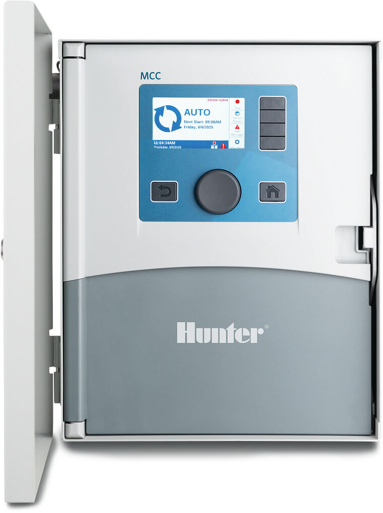 Hunter Vandingscomputer metal 24VAC hvid/blå type MCC8 vægmontering 8 stationer