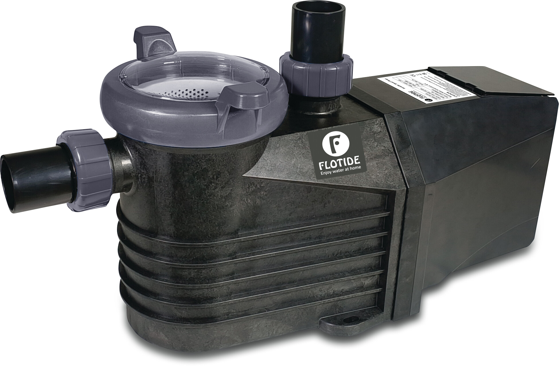 Flotide Inverter pool pump 50/63 mm glue connection 3,8A 230VAC black type ETV 165