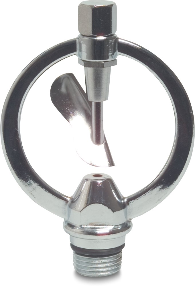Full circle sprinkler steel 1/2" male thread 3,5 mm type VYR 59