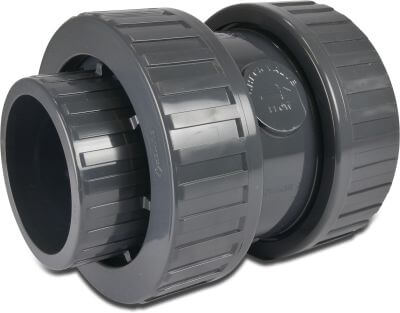 Profec Non return valve PVC-U glue socket grey type 5000