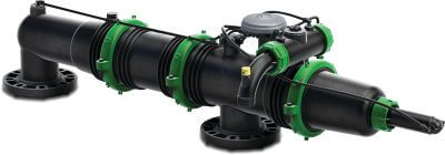 Amiad Automatischer Filter glasfaserverstärktes Nylon 8 bar DIN Flansch Schwarz/Grün Typ Mini Sigma On-line
