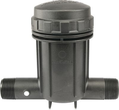 Rain Bird Drukreduceer filter combinatie glass-filled nylon 10 bar buitendraad zwart type IPRB100 basket filter