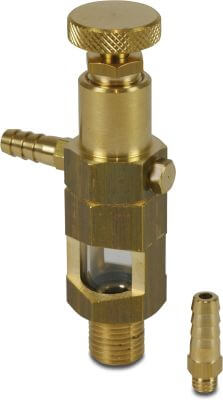 MZ Smörjnippel mässing 1/4" x 7 mm utv. gänga x slangkoppling typ 0300