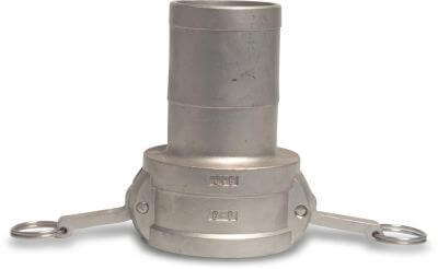 Snabbkoppling rostfritt stål 316 hona del Camlock x slangkoppling type Camlock C