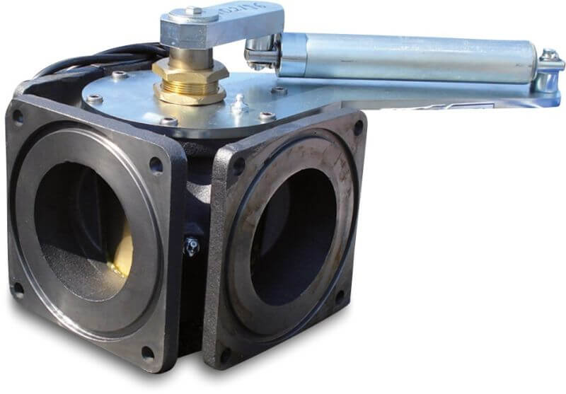 MZ 3way Block valve with hydraulic cylinder