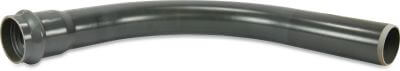 Langbogen 45° PVC-U 10 bar Steckmuffe x Stutzen Grau