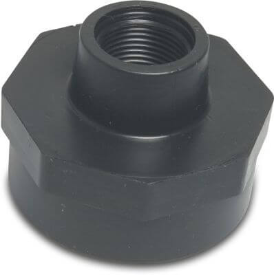 Manchon de réduction PP filetage femelle noir