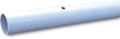 Sprayline pipe PVC-U 10 bar glue socket x plain light blue