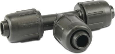 T-Stück 90° PP 4 bar lock Schwarz
