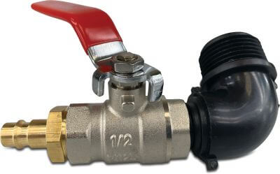 Water removal compressor kit for irrigation systems utvändig gänga x push-in