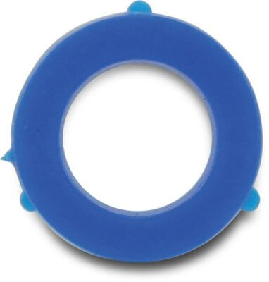 Flat packning blå