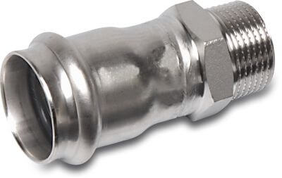 Bonfix Adaptor bush stainless steel 316L DVGW/KIWA/WRAS 16 bar press x male thread