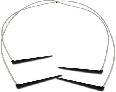 NaanDan 4-vägs förgrening plast konisk F svart/vit type Click Tif, tubing with angle labyrinth stake