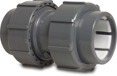 Muffe PVC-U 4 bar Klemm Grau