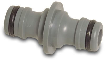 Flotide Slangkoppeling PVC-U mannelijk klik grijs