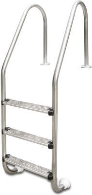 Flotide Tiefenbeckenleiter Edelstahl 316 Typ breites Modell