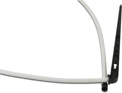 NaanDan 1-Wege Verteilerstück Kunststoff Taper F Schwarz/Weiß Typ Click Tif, tubing with angle stake