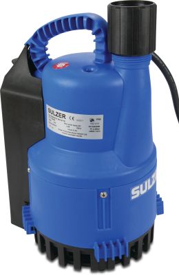 Pompe submersible PP filetage femelle noir/bleu type Robusta 200TS