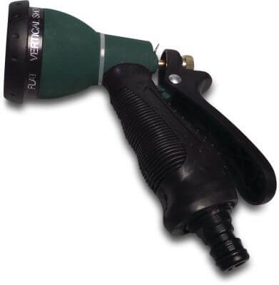 Flotide Regulierbare Sprühpistole Klickstecker Grün/Schwarz Typ Mit 7 Spritzmustern