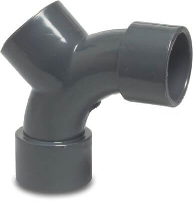 Profec Y-Bend PVC-U 16 bar glue socket grey