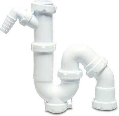 Siphon PP Innengewinde x Schelle Weiß Typ Universal