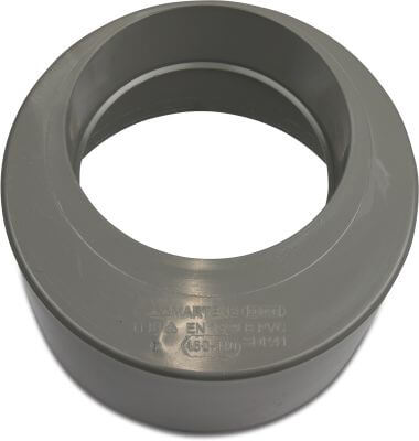 Réduction excentrique PVC-U KOMO collage femelle x soudage gris