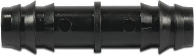 Verbindingspijpje POM 6 bar barbed zwart