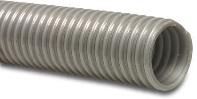 Profec Spiral suction hose PVC grey type Polar
