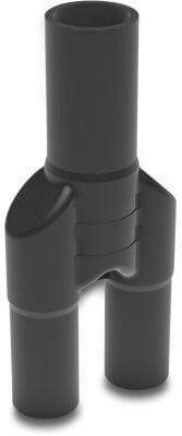 Pièce en Y PE100 soudage noir