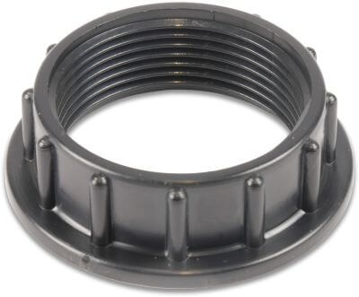 Mutter PA (Nylon) 6 bar Innengewinde Schwarz