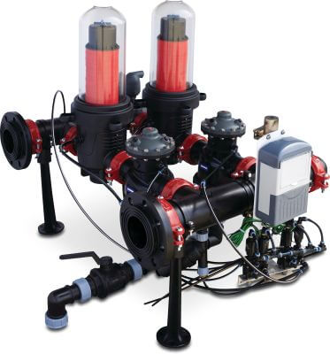 Tavlit Automatische Filterstation glasfaserverstärktes Nylon 10 bar DIN Flansch Schwarz Typ TAD