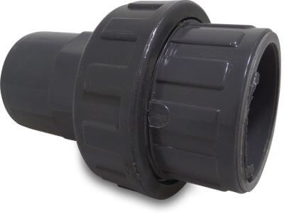 Profec Verschraubung PVC-U 10 bar Klebemuffe x Stutzen Grau