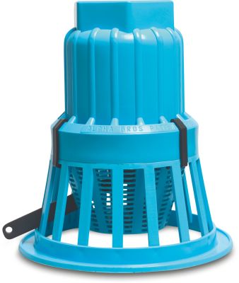 Voetklep PP binnendraad blauw