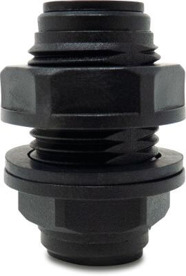 Genomföring POM WRAS push-in svart type Aquaspeed