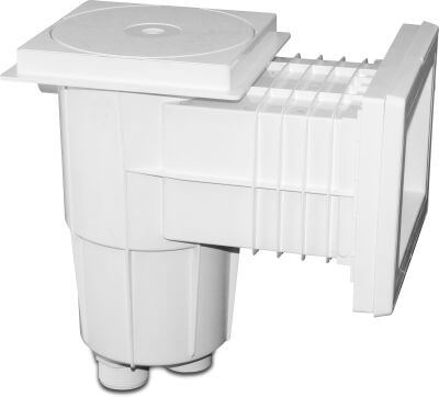 Flotide Skimmer ABS Klebemuffe x Außengewinde Weiß Typ Standard rechteckig