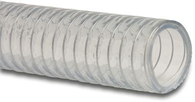 Profec Suction and pressure hose PVC/steel transparent type Profecsteel