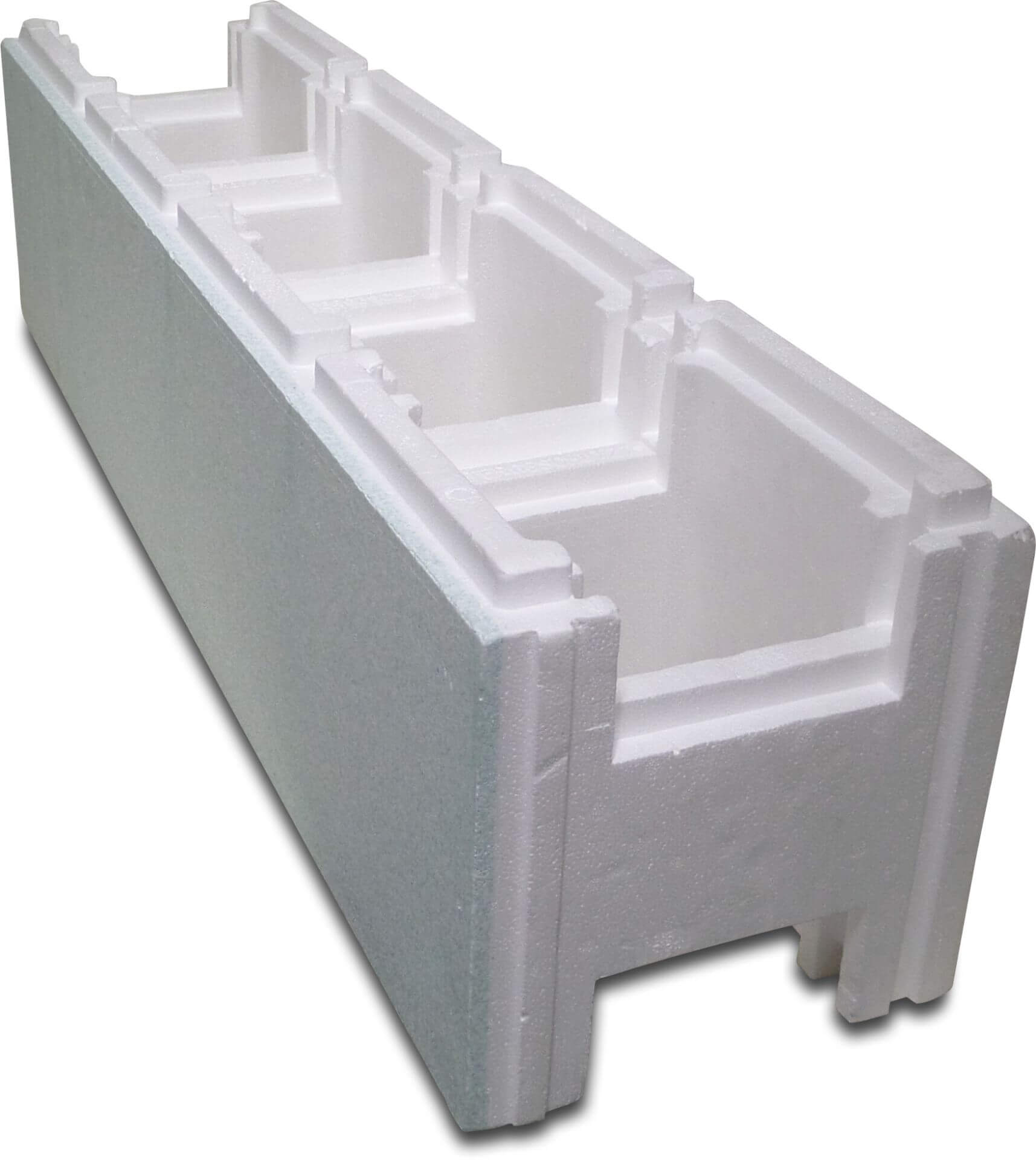 Zwembad snelbouwblok EPS25/EPS80 250 mm wit 1m
