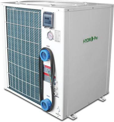Hydro-Pro Wärmepumpe Stahl Weiß Oben 18