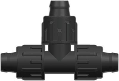 T à 90° PP 4 bar lock noir
