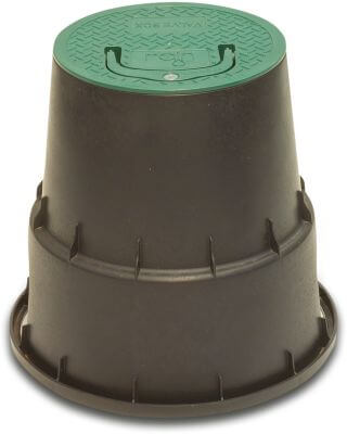 Rain Hydrantput rond PP zwart/groen