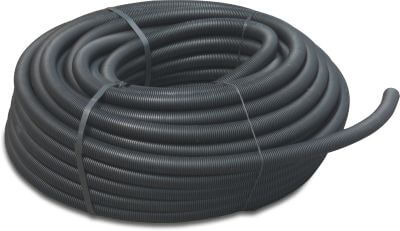 Flexibel rörledning PVC-U slät svart