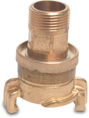 Quick coupler brass 25 bar male thread type swivel